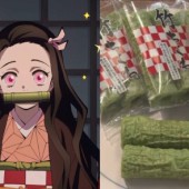 Ống tre của Nezuko Kamado phiên bản. ăn được